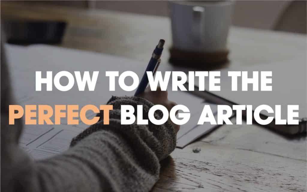 how to write a blog style article